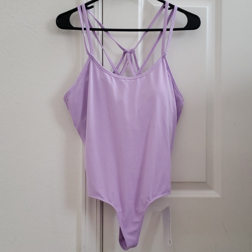 NWT Lavender Fabletics Bodysuit